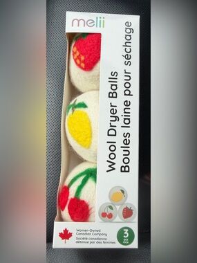 ✨New✨ melii: Wool Dryer Balls (Reusable) Pack of 3